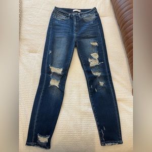 Womens flying monkey fitted jeans